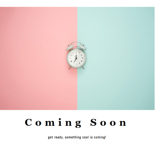 Coming soon page